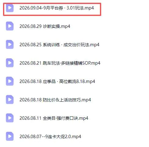 （20280期）拼多多实战特训营(更新26年9月)：不管是新手入门或老商家冲量，都有实操方法，跟着学，少走弯路