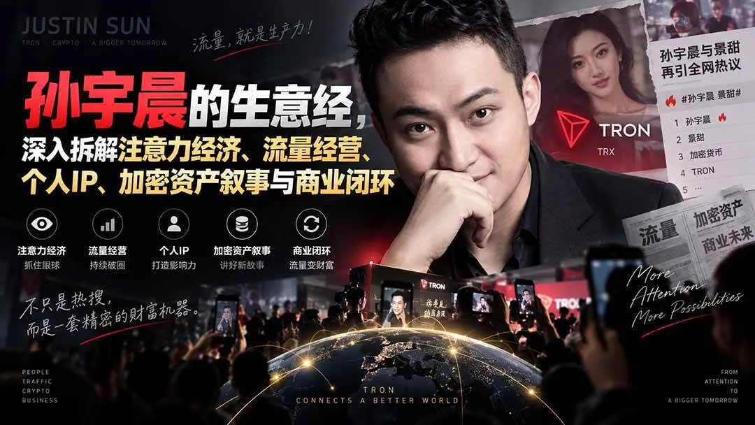 （20290期）某星球精华文章——孙宇晨的生意经，深入拆解注意力经济、流量经营、个人IP、加密资产叙事与商业闭环