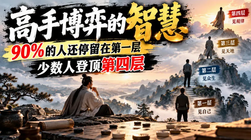 付费文章：高手博弈的智慧，90%的人还停留在第一层，少数人登顶第四层