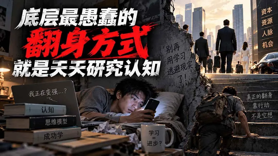 （20383期）付费文章：底层最愚蠢的翻身方式就是天天研究认知